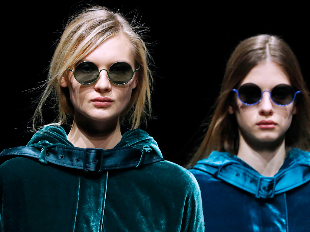 Models walk the runway during the Emporio Armani fashion show as part of Milan Fashion Week Fall/Winter 2020-2021 on February 21, 2020 in Milan, Italy. 