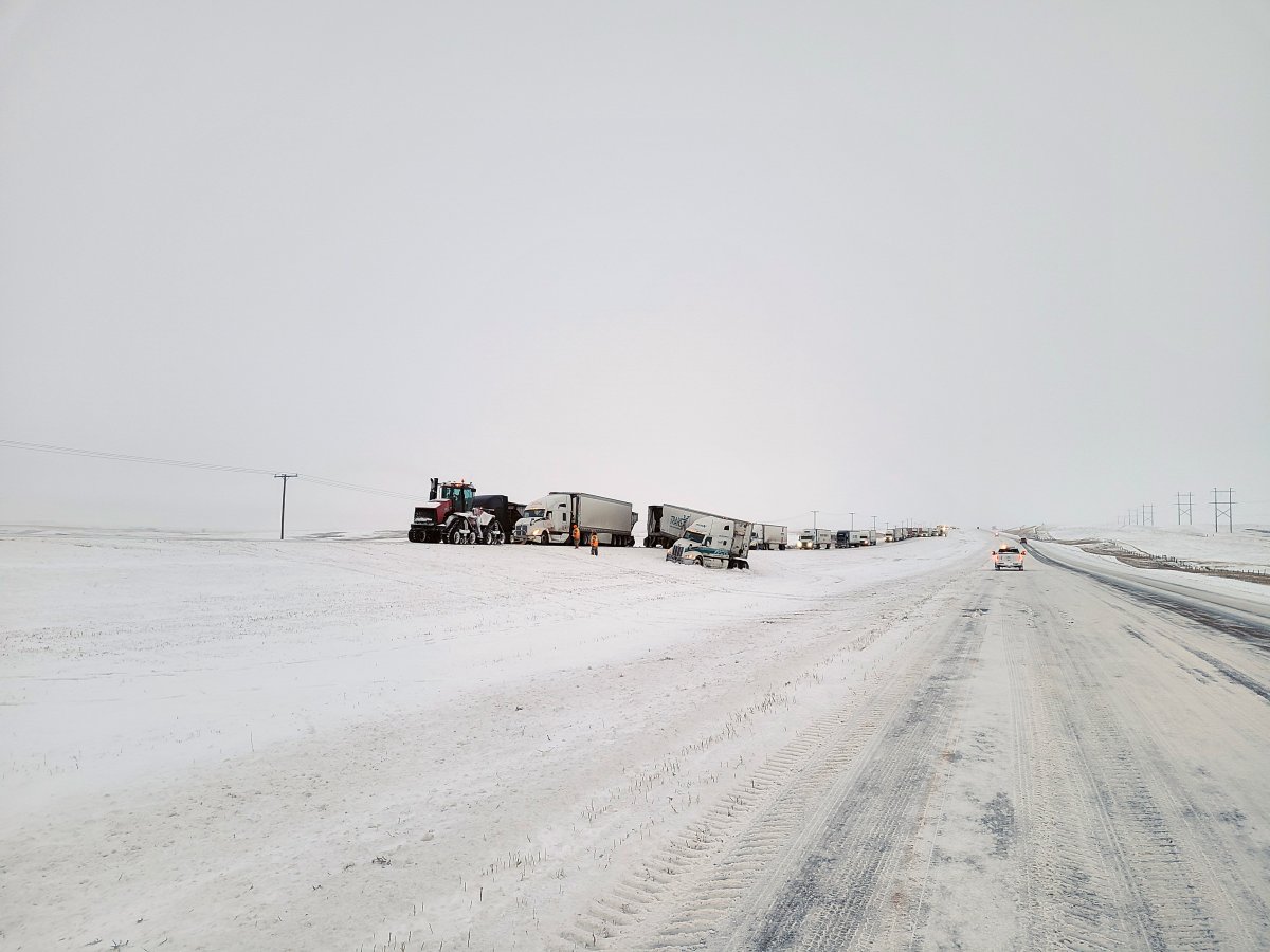 Morse and Moose Jaw RCMP remain on scene and we are asking the public to please avoid the area. It is unknown when the Highway will be open.