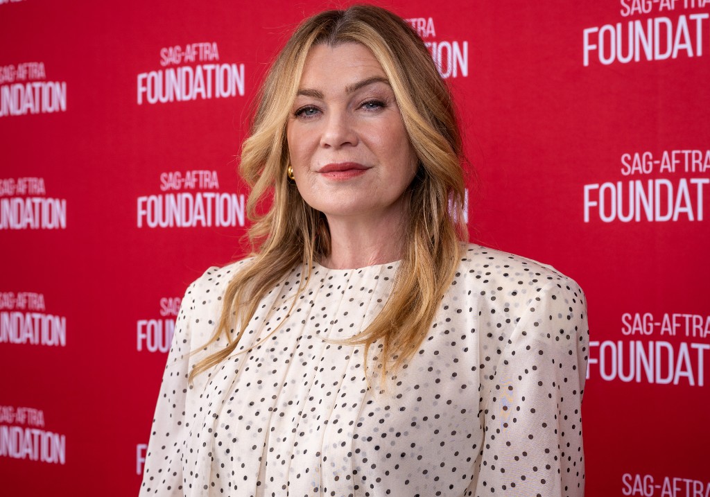 Actress Ellen Pompeo attends the SAG-AFTRA Foundation Conversations Presents "Good American Family" event at The Meryl Streep Center for Performing Artists on May 02, 2025 in Los Angeles, California.
